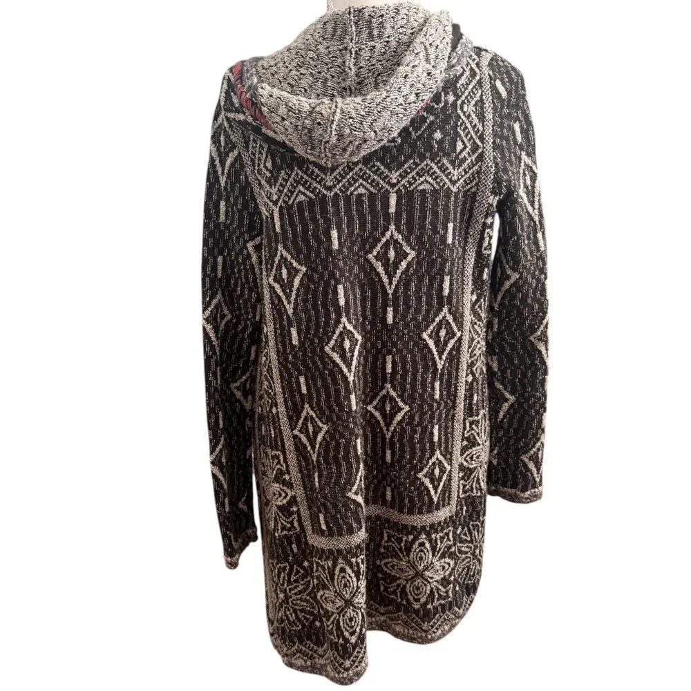 Free People Kai Tassel Hooded Bohemian Cardigan M